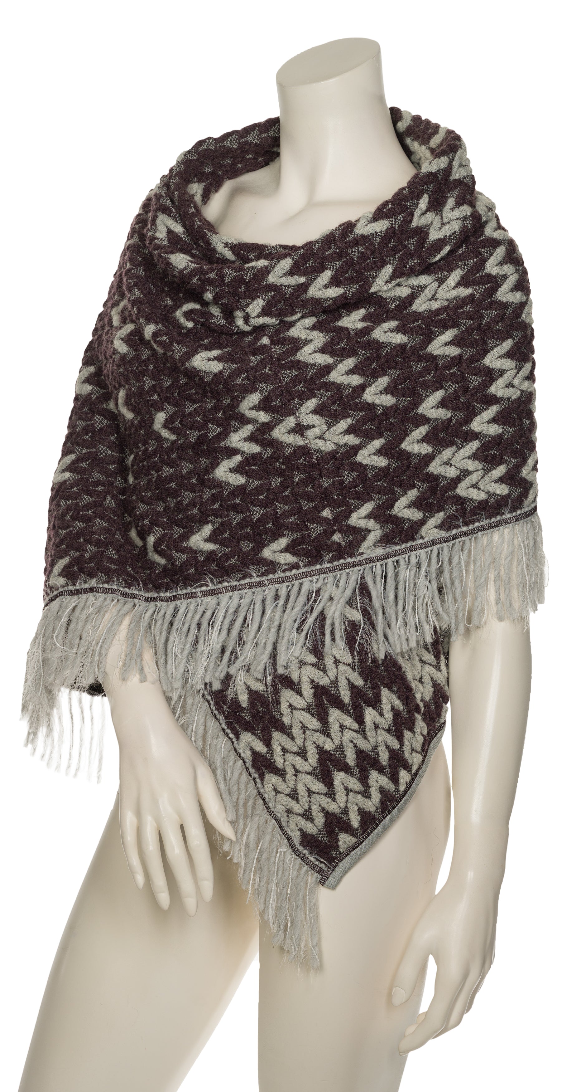 Beate Heymann Poncho Aubergine